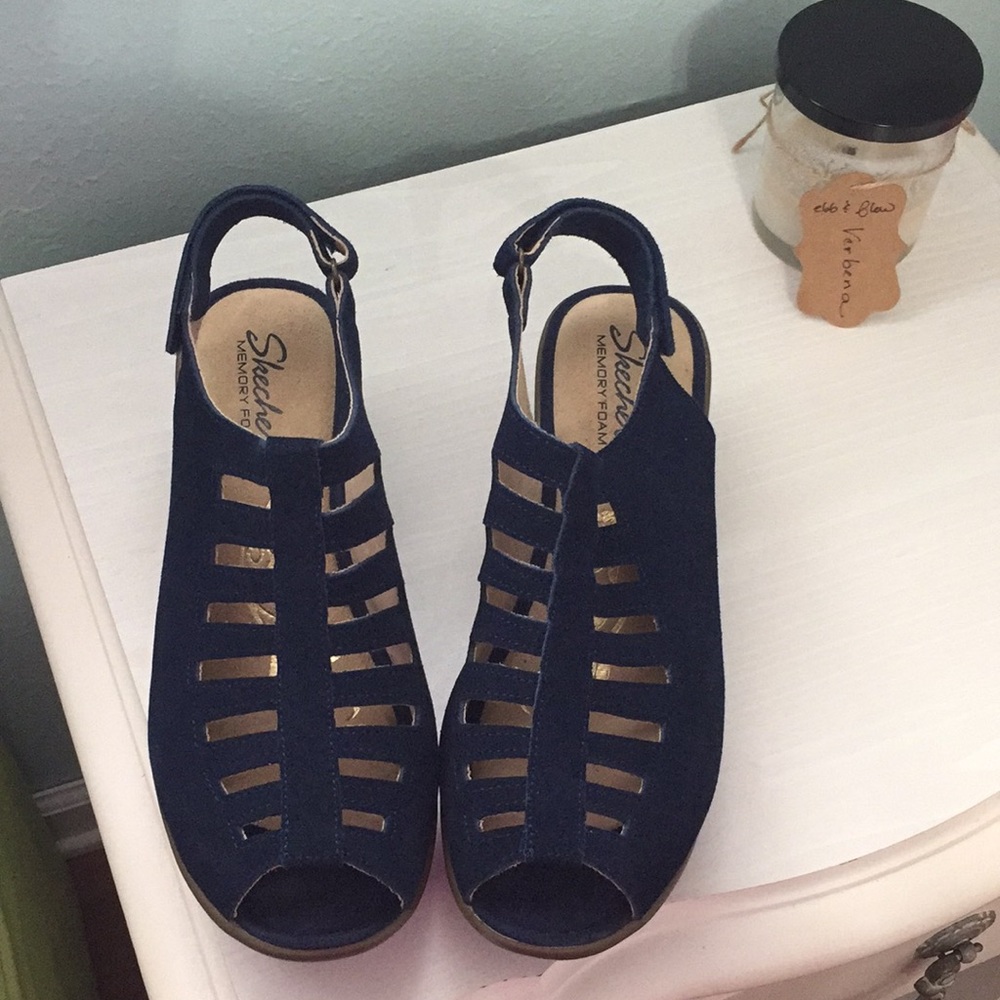 Navy Blue Skechers